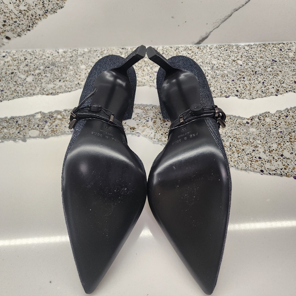 NWT rag & bone Denim Pointed Toe Mary Jane Heels | Size 39 - Picture 6 of 8